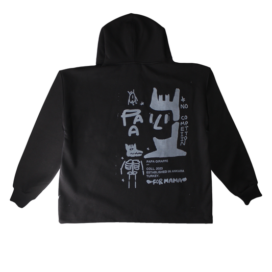 Papa Giraffe Heavyweight Hoodie image 1