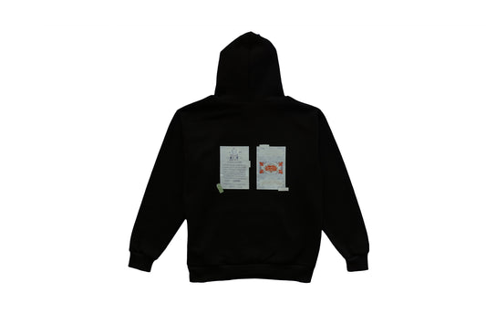 Papier De Damas Pull Over Hoodie