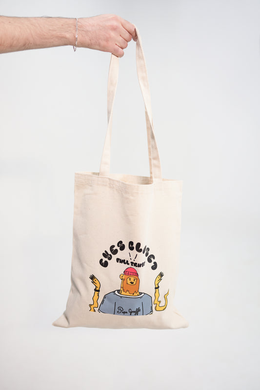 Eyes Closed Tote Bag